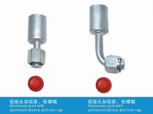 Aluminum joint with aluminum sleeve and iron cap(F) » 